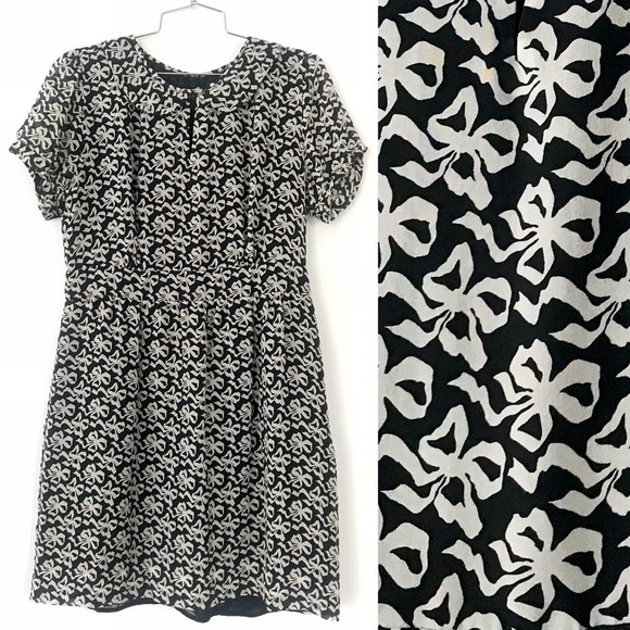black and white peter pan collar dress